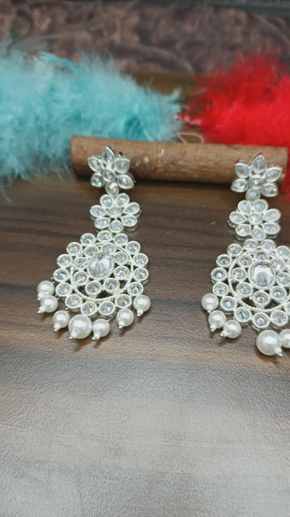 mint Kundan Earring Sku-831 A1