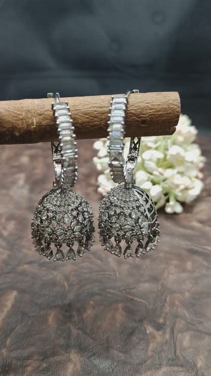 Cz Ad Earrings Victorian Sku 640 C1