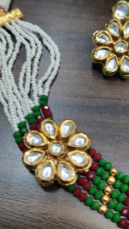 Offer kundan choker necklace-D4-7