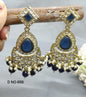 Antique Golden Jhumki Earrings Sku-888 A2 - rchiecreation