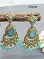 Antique Golden Jhumki Earrings Sku-888 A2 - rchiecreation