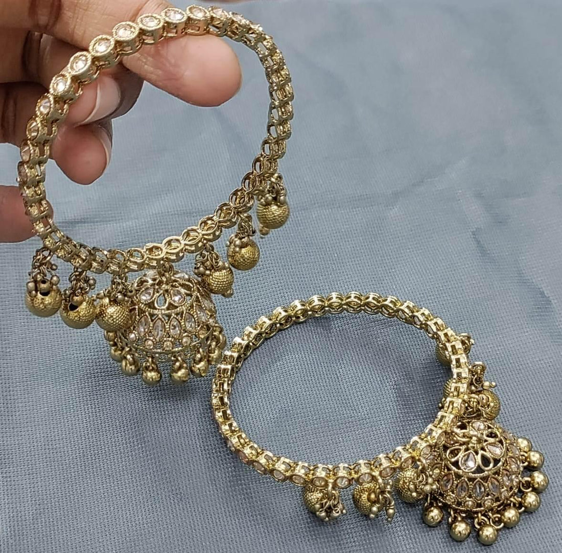 Beautiful Polki bangles Sku-8680 G2 - rchiecreation