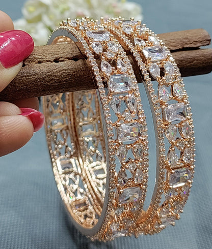 Cz ad Bangles Rosegold -5009 C4 - rchiecreation