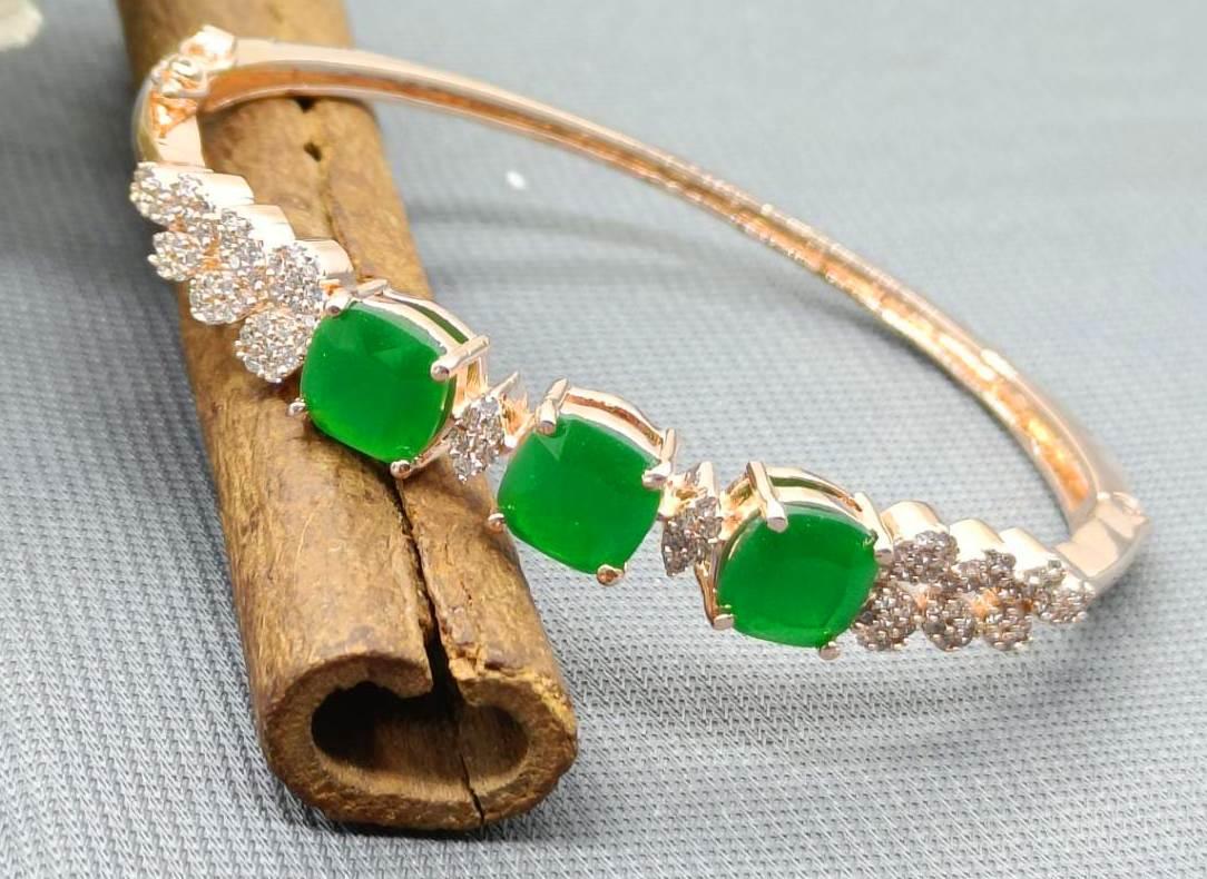 Cz Ad Bracelet Sku-5034 C4 - rchiecreation