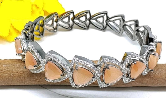 Cz Ad Bracelet Sku- 8691 C4 - rchiecreation