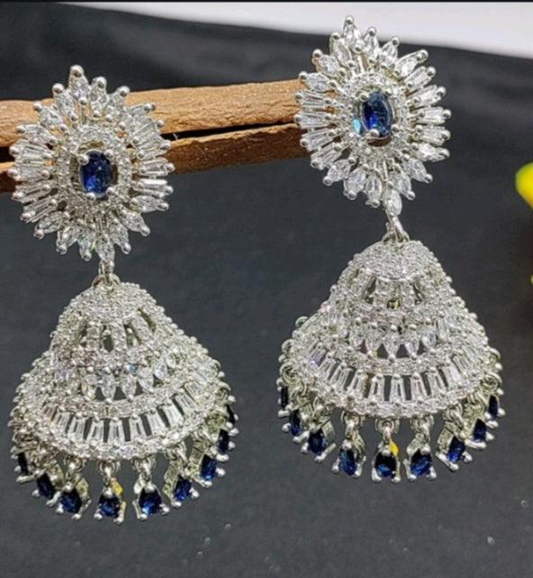 Cz ad Earring Jumkhi Sku-251-C1 - rchiecreation