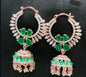 Cz Ad Earrings Jhumki Rosegold Sku-514-C1 - rchiecreation