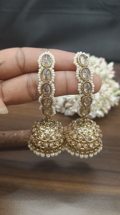 Polki Mehandi Earring Sku-1306 A4