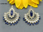 Golden Kundan Earing Sku 850 A1 - rchiecreation