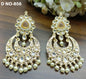 Golden Kundan Earring Sku 856 A1 - rchiecreation