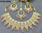 Golden Kundan Necklace Set -6006 B4 - rchiecreation