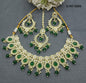 Golden Kundan Necklace Set -6006 B4 - rchiecreation