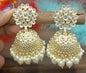 Kundan Earring Golden Sku- 731 A4 - rchiecreation