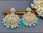 Kundan Earring Golden Sku-750 A1 - rchiecreation