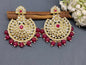 Kundan Earring Golden Sku-750 A1 - rchiecreation