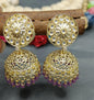 Kundan Earring Golden Sku 797 A3 - rchiecreation