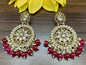 Kundan Earring Mehndi Sku-213 A1 - rchiecreation