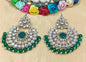 Kundan Earring Mehndi Sku 804 A2 - rchiecreation