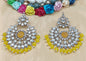 Kundan Earring Mehndi Sku 804 A2 - rchiecreation