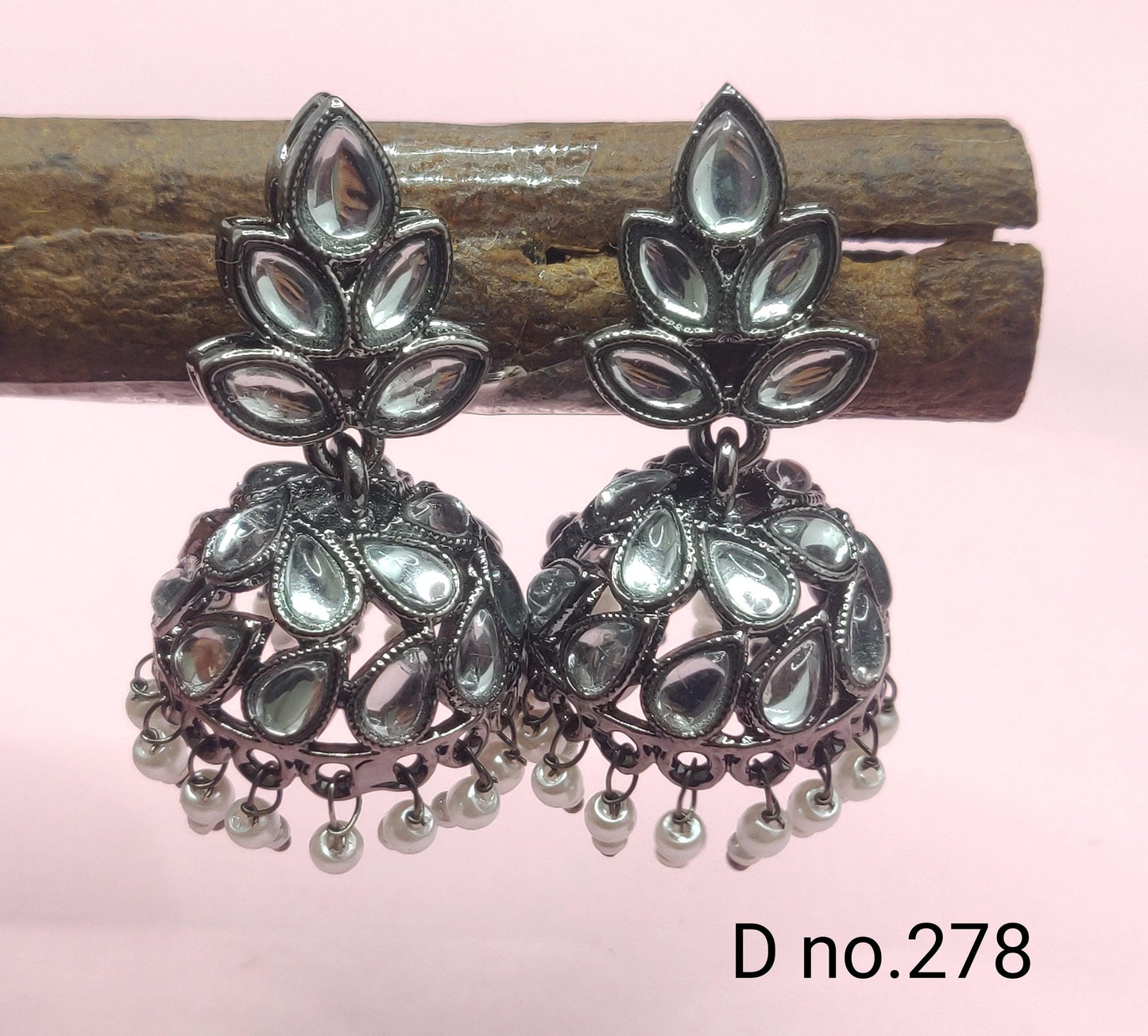 Kundan Earring Victorian Sku 278 A4 - rchiecreation