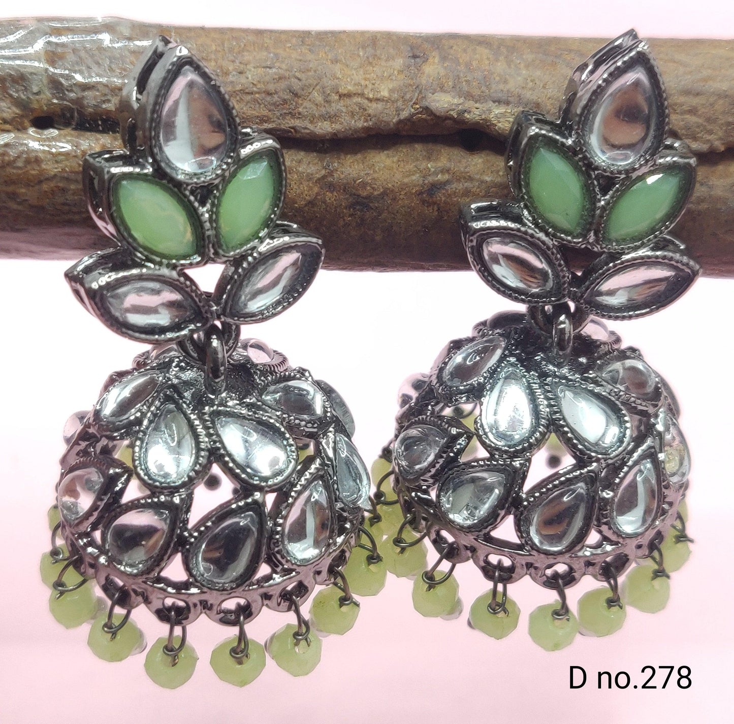 Kundan Earring Victorian Sku 278 A4 - rchiecreation