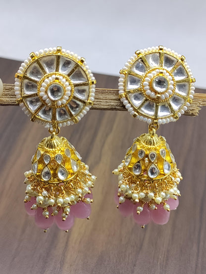 kundan jumki earring-2136 - rchiecreation