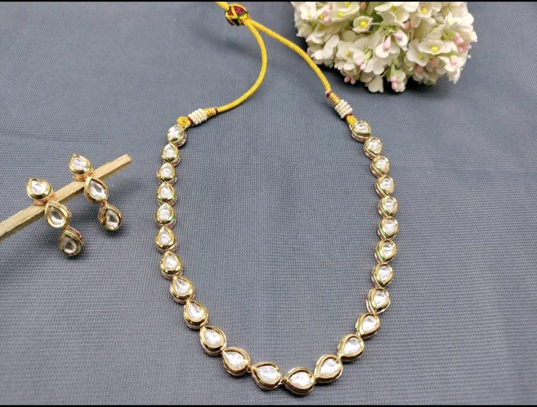 Kundan Necklace Sku-5901 D4 - rchiecreation