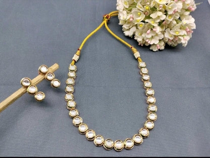 Kundan Necklace Sku-5902 D4 - rchiecreation