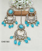 Mirror Earring & Tica Mahndi Sku- 563 A1 - rchiecreation