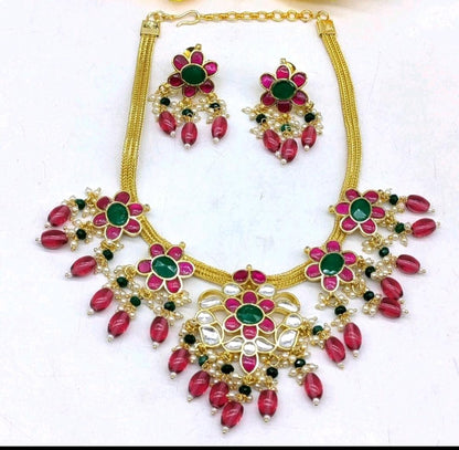 Pachi kundan necklace sku 2078 - rchiecreation