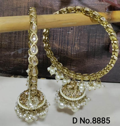 Pearl Jhumki Bangles Sku-8885 F1 - rchiecreation