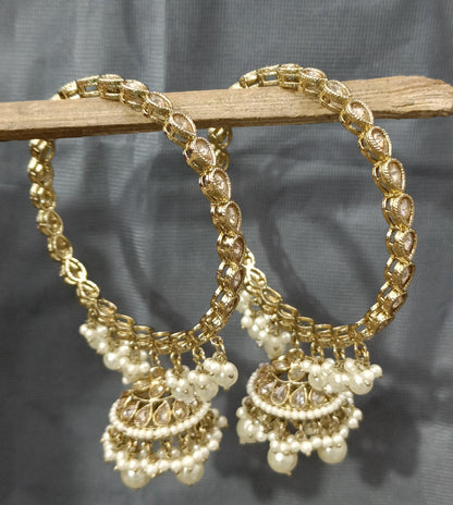 Pearl Jhumki Bangles Sku-8885 F1 - rchiecreation