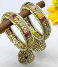 Polki Bangles Sku-8770 F1 - rchiecreation