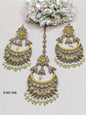 Polki Earring & Tica Mehndi Sku 546 A1 - rchiecreation