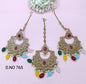 Polki Earring & Tica Mehndi Sku-765 A1 - rchiecreation