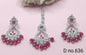 Polki Earring & Tica Rodium Sku_636 E1 - rchiecreation