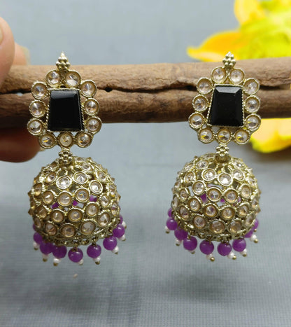 Polki Earring jhumki Sku -795 A4 - rchiecreation