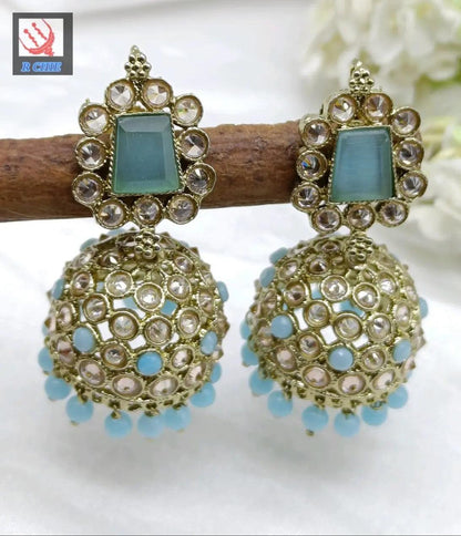 Polki Earring jhumki Sku -795 A4 - rchiecreation