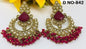 Polki Earring Mehndi Sku-842 A2 - rchiecreation