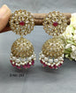 Polki Jhumki Earring Sku -283 A3 - rchiecreation