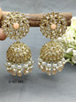 Polki Jhumki Earring Sku -283 A3 - rchiecreation