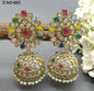 Polki Jhumki Earring Sku -885 A4 - rchiecreation