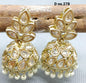 Polki Jhumki Mehndi Earring Sku- 278 A4 - rchiecreation