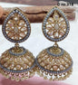 Polki Jhumki Mehndi Earring Sku_318 A4 - rchiecreation