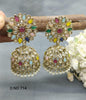 Polki Jhumki Mehndi Earring Sku-714 A4 - rchiecreation