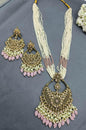 Polki Long Necklace Mehndi Set Sku 5974 B3 - rchiecreation