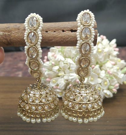 Polki Mehandi Earring Sku-1306 A4 - rchiecreation