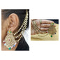 Polki Mehndi Bahubali Earring Sku-756 A2 - rchiecreation