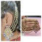 Polki Mehndi Bahubali Earring Sku-756 A2 - rchiecreation