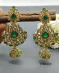 Polki Mehndi Earring Sku 420 A4 - rchiecreation